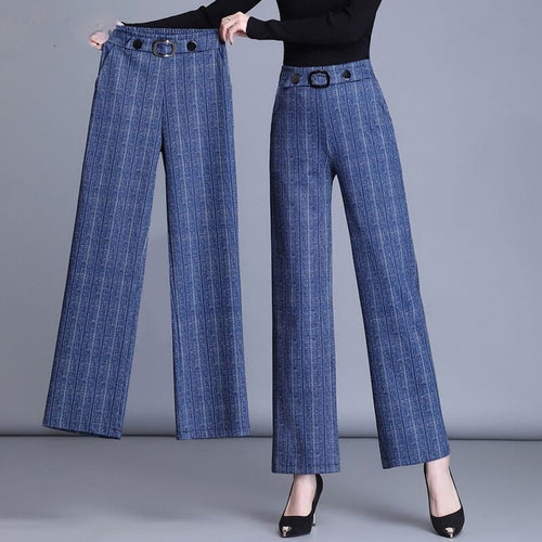 High Waist Plus Size Trousers