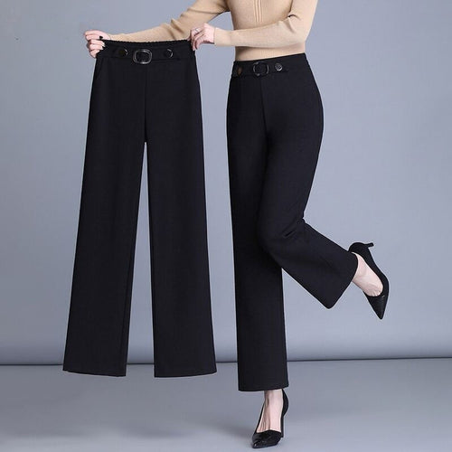High Waist Plus Size Trousers