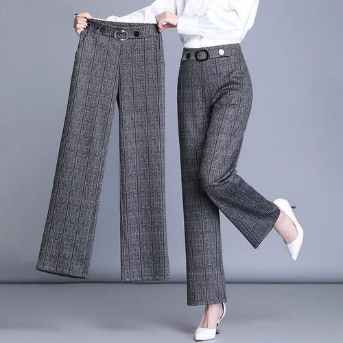 High Waist Plus Size Trousers