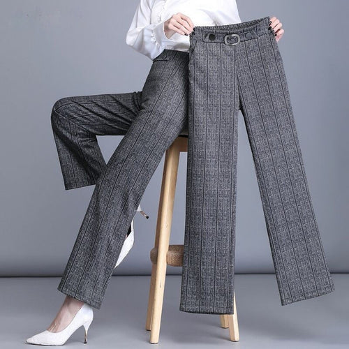 High Waist Plus Size Trousers