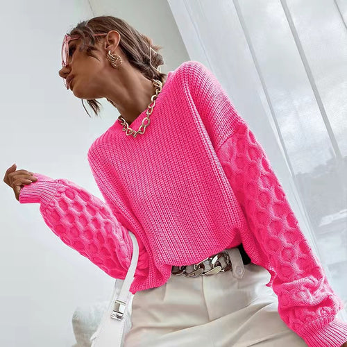 Knitting Round Neck Pullover