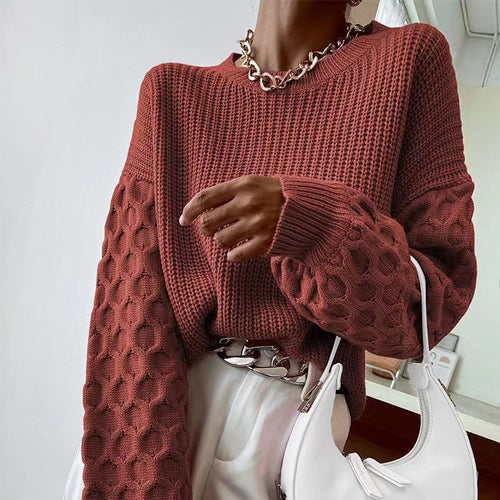 Knitting Round Neck Pullover
