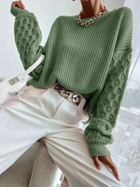 Knitting Round Neck Pullover