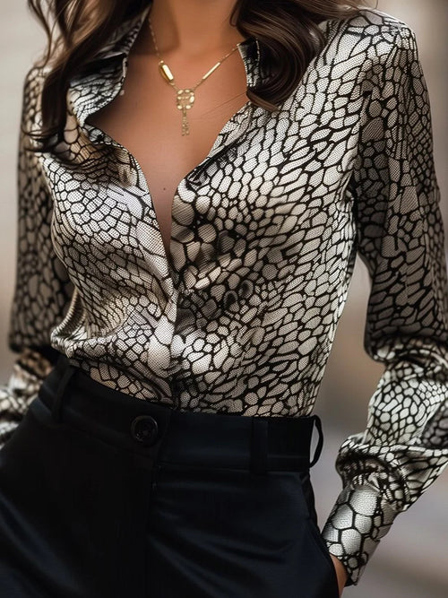 Satin Loose Shirt Spring And Autumn