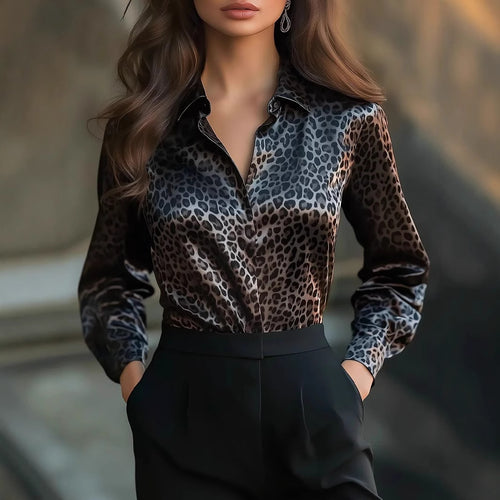 Satin Loose Shirt Spring And Autumn