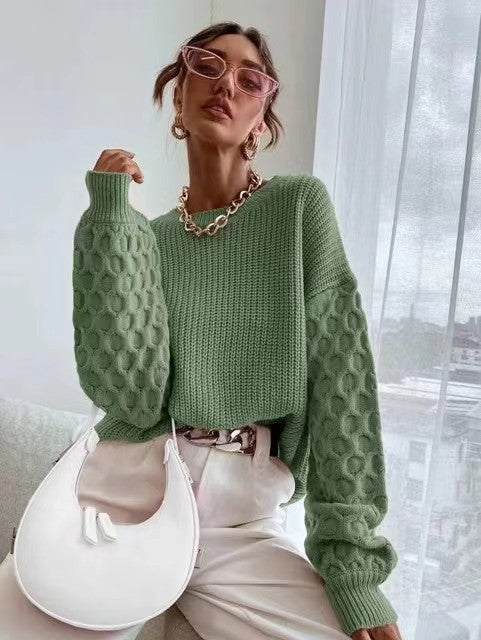Knitting Round Neck Pullover