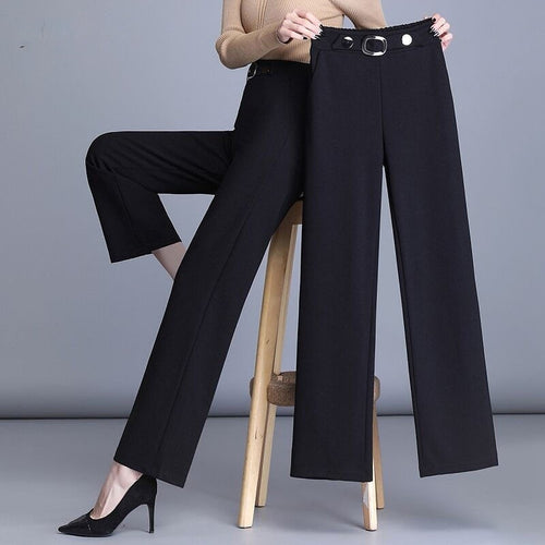 High Waist Plus Size Trousers