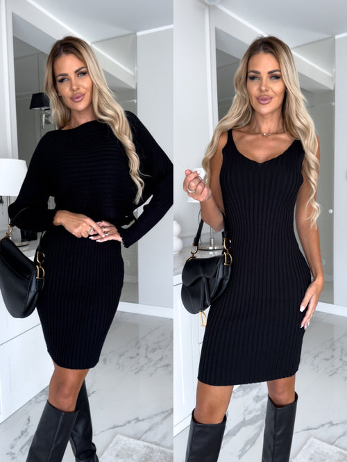 2pcs Suit Top And Tight Suspender Skirt