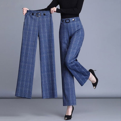 High Waist Plus Size Trousers